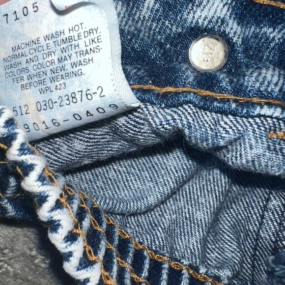 Vintage Little Levi's acid wash denim pull on jeans size 12 months made in USA - Picture 9 of 10